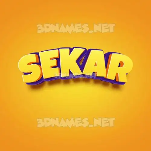 sekar in Orange Toon style - 3D name wallpaper sekar in Orange Toon style - 3D name wallpaper