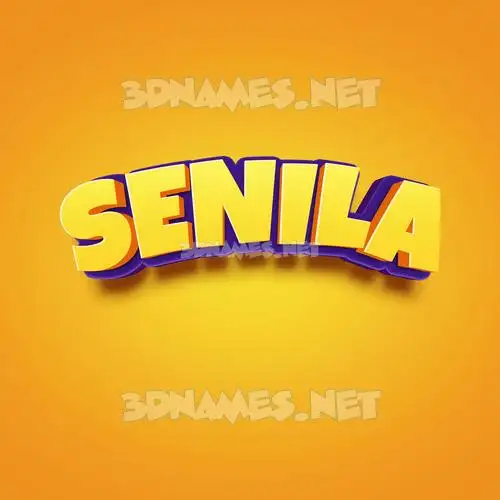 senila in Orange Toon style - 3D name wallpaper senila in Orange Toon style - 3D name wallpaper