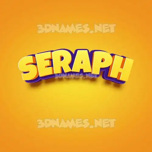 seraph in Orange Toon style - 3D name wallpaper seraph in Orange Toon style - 3D name wallpaper