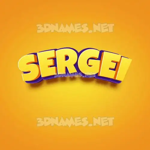 sergei in Orange Toon style - 3D name wallpaper sergei in Orange Toon style - 3D name wallpaper