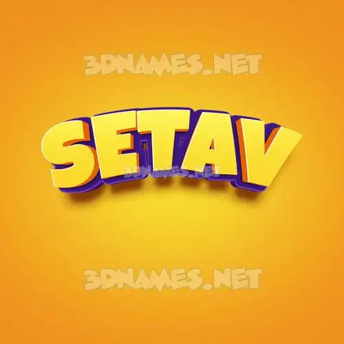 setav in Orange Toon style - 3D name wallpaper setav in Orange Toon style - 3D name wallpaper