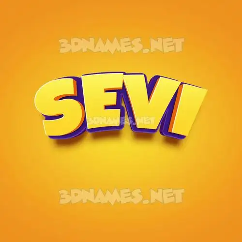 sevi in Orange Toon style - 3D name wallpaper sevi in Orange Toon style - 3D name wallpaper