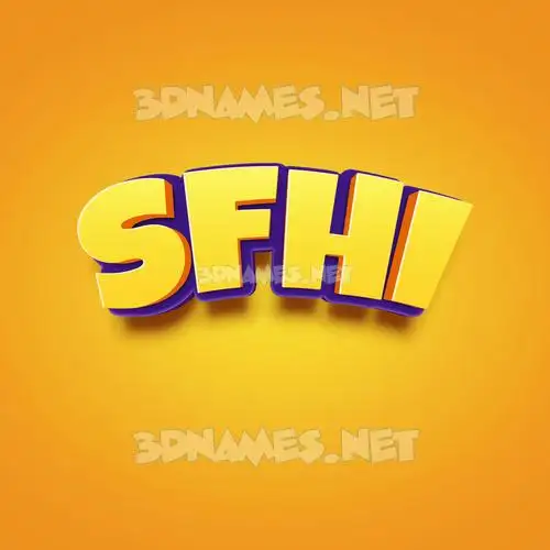 sfhi in Orange Toon style - 3D name wallpaper sfhi in Orange Toon style - 3D name wallpaper