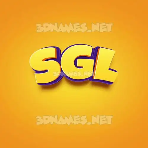 sgl in Orange Toon style - 3D name wallpaper sgl in Orange Toon style - 3D name wallpaper