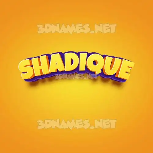shadique in Orange Toon style - 3D name wallpaper shadique in Orange Toon style - 3D name wallpaper