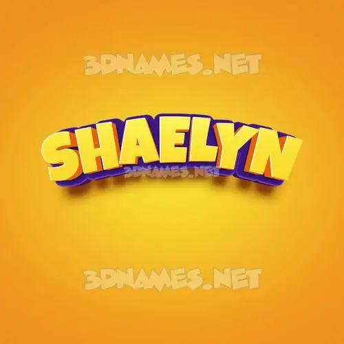 shaelyn in Orange Toon style - 3D name wallpaper shaelyn in Orange Toon style - 3D name wallpaper