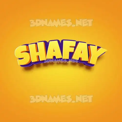 shafay in Orange Toon style - 3D name wallpaper shafay in Orange Toon style - 3D name wallpaper