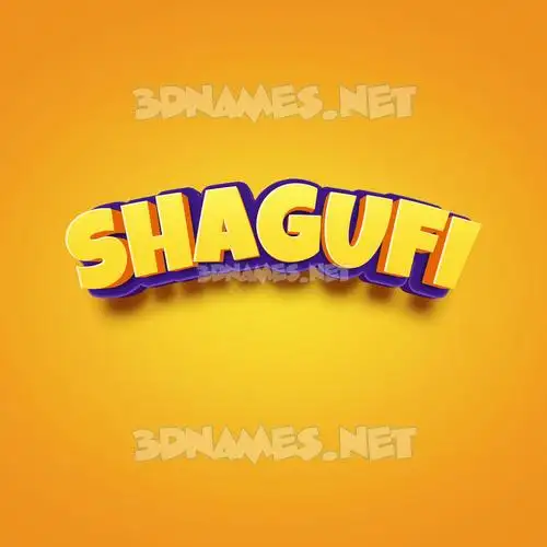 shagufi in Orange Toon style - 3D name wallpaper shagufi in Orange Toon style - 3D name wallpaper