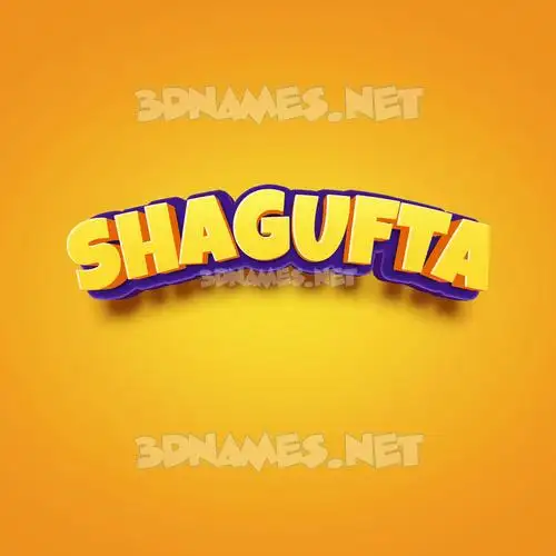 shagufta in Orange Toon style - 3D name wallpaper shagufta in Orange Toon style - 3D name wallpaper