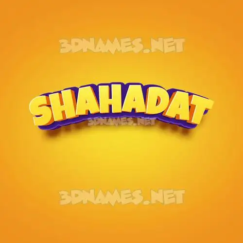 shahadat in Orange Toon style - 3D name wallpaper shahadat in Orange Toon style - 3D name wallpaper