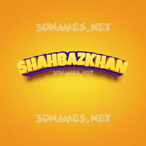 shahbazkhan in Orange Toon style - 3D name wallpaper shahbazkhan in Orange Toon style - 3D name wallpaper
