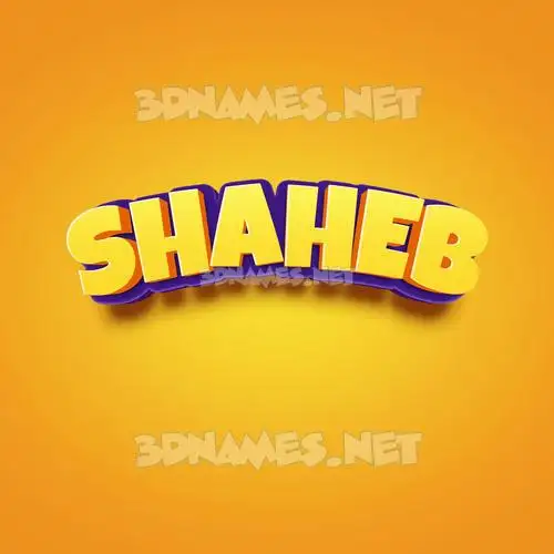 shaheb in Orange Toon style - 3D name wallpaper shaheb in Orange Toon style - 3D name wallpaper