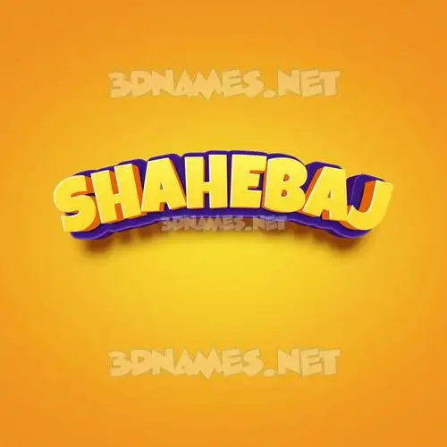 shahebaj in Orange Toon style - 3D name wallpaper shahebaj in Orange Toon style - 3D name wallpaper