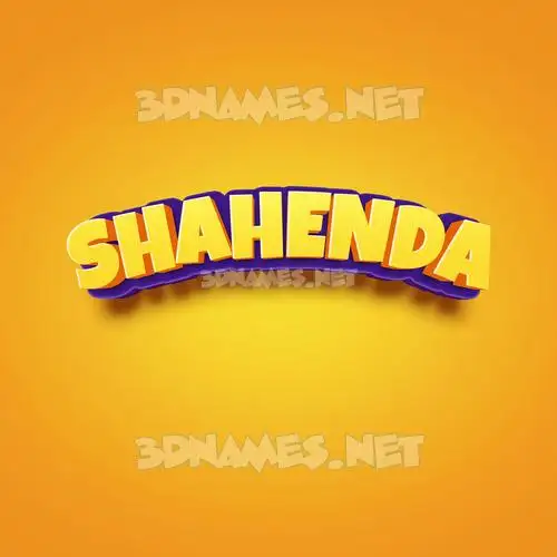 shahenda in Orange Toon style - 3D name wallpaper shahenda in Orange Toon style - 3D name wallpaper