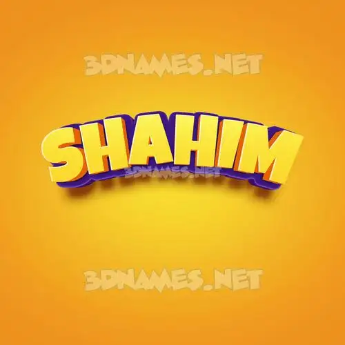 shahim in Orange Toon style - 3D name wallpaper shahim in Orange Toon style - 3D name wallpaper