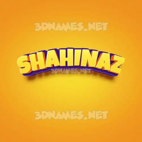 shahinaz in Orange Toon style - 3D name wallpaper shahinaz in Orange Toon style - 3D name wallpaper