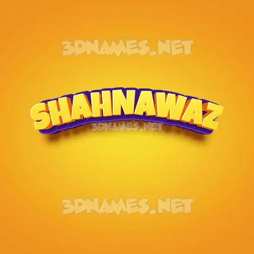 shahnawaz in Orange Toon style - 3D name wallpaper shahnawaz in Orange Toon style - 3D name wallpaper