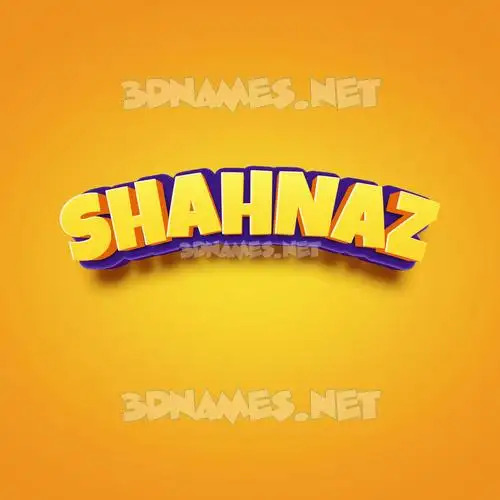 shahnaz in Orange Toon style - 3D name wallpaper shahnaz in Orange Toon style - 3D name wallpaper