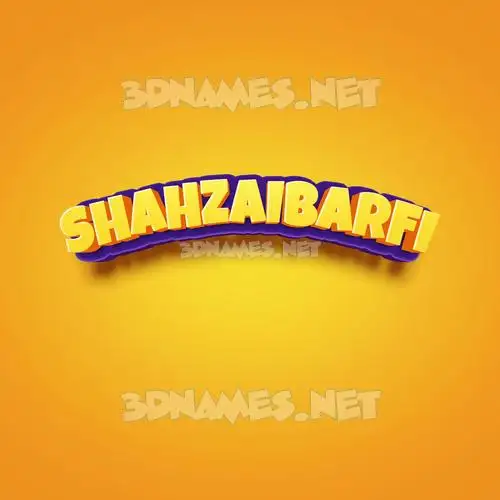 shahzaibarfi in Orange Toon style - 3D name wallpaper shahzaibarfi in Orange Toon style - 3D name wallpaper