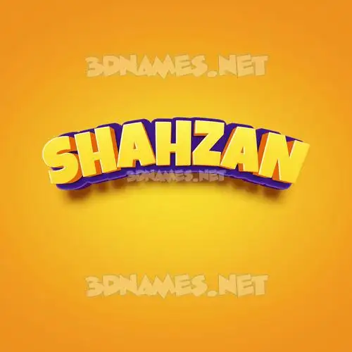 shahzan in Orange Toon style - 3D name wallpaper shahzan in Orange Toon style - 3D name wallpaper