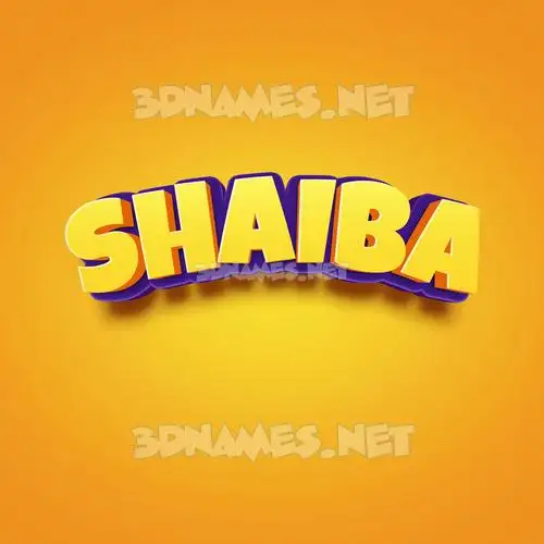shaiba in Orange Toon style - 3D name wallpaper shaiba in Orange Toon style - 3D name wallpaper