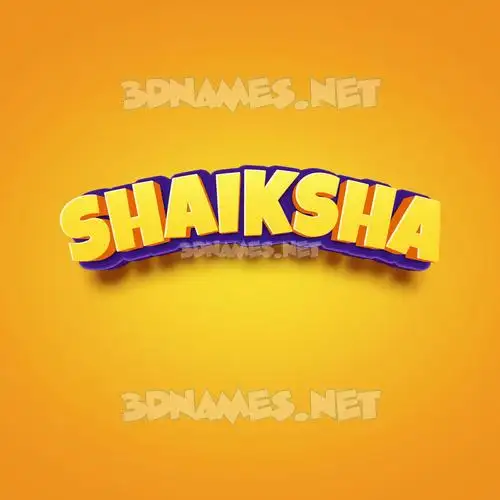 shaiksha in Orange Toon style - 3D name wallpaper shaiksha in Orange Toon style - 3D name wallpaper