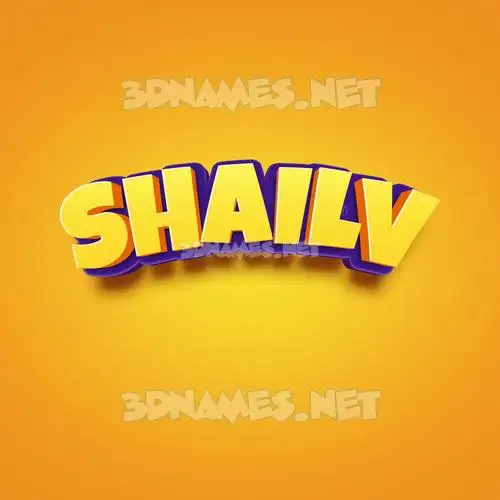 shailv in Orange Toon style - 3D name wallpaper