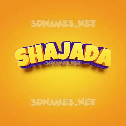 shajada in Orange Toon style - 3D name wallpaper shajada in Orange Toon style - 3D name wallpaper