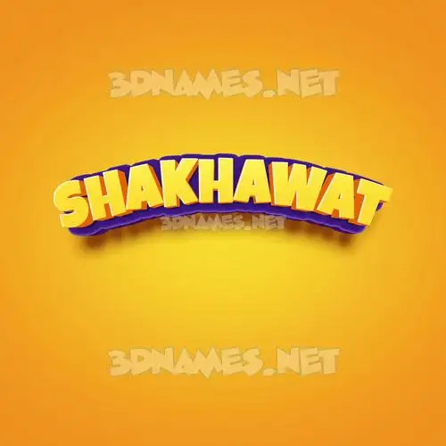 shakhawat in Orange Toon style - 3D name wallpaper shakhawat in Orange Toon style - 3D name wallpaper