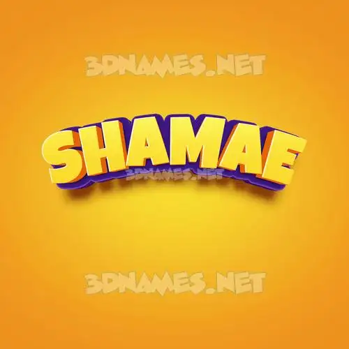 shamae in Orange Toon style - 3D name wallpaper shamae in Orange Toon style - 3D name wallpaper