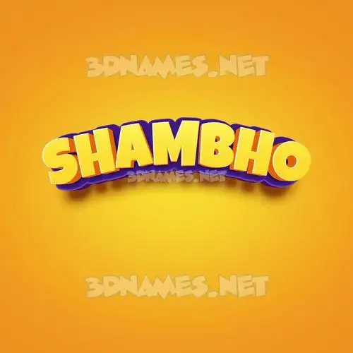 shambho in Orange Toon style - 3D name wallpaper shambho in Orange Toon style - 3D name wallpaper