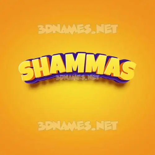 shammas in Orange Toon style - 3D name wallpaper shammas in Orange Toon style - 3D name wallpaper