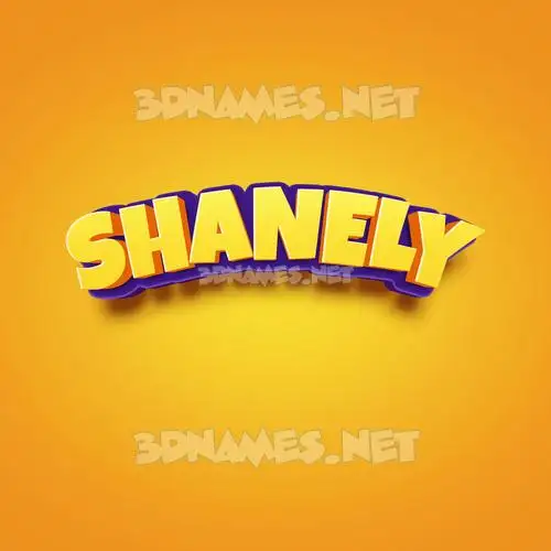 shanely in Orange Toon style - 3D name wallpaper