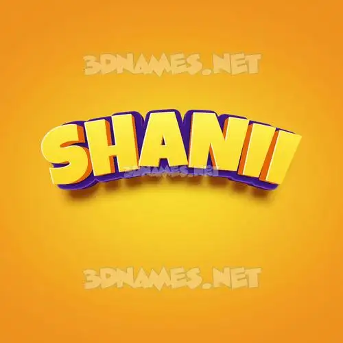 shanii in Orange Toon style - 3D name wallpaper shanii in Orange Toon style - 3D name wallpaper