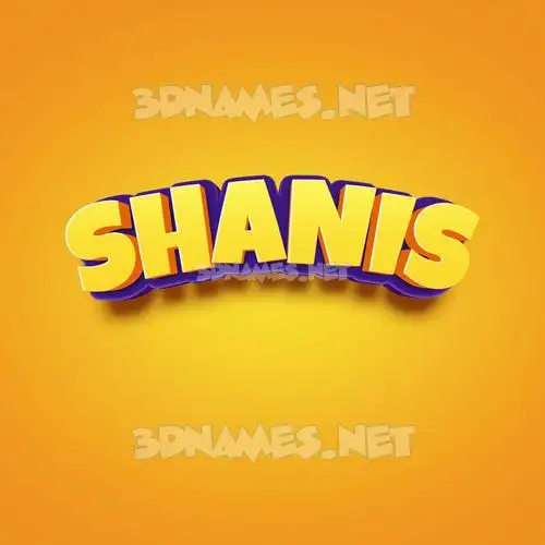 shanis in Orange Toon style - 3D name wallpaper shanis in Orange Toon style - 3D name wallpaper