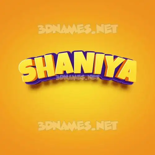 shaniya in Orange Toon style - 3D name wallpaper shaniya in Orange Toon style - 3D name wallpaper