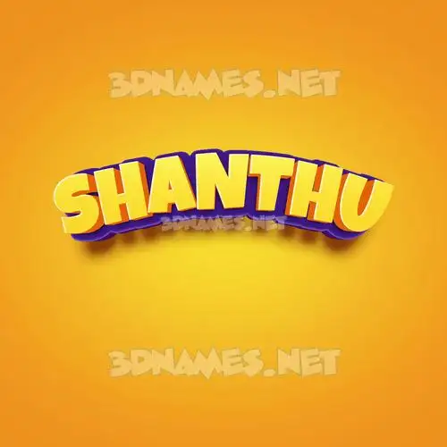 shanthu in Orange Toon style - 3D name wallpaper shanthu in Orange Toon style - 3D name wallpaper