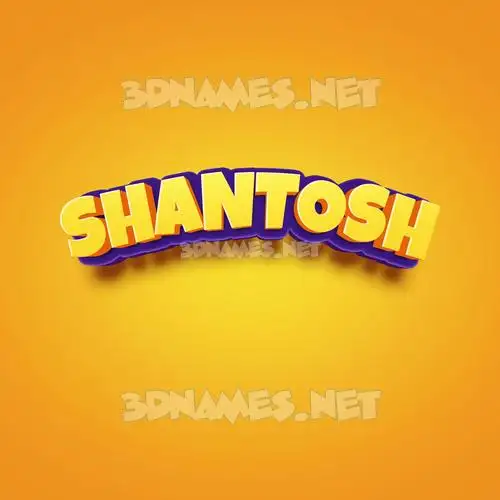 shantosh in Orange Toon style - 3D name wallpaper shantosh in Orange Toon style - 3D name wallpaper