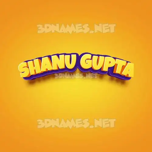 shanu gupta in Orange Toon style - 3D name wallpaper shanu gupta in Orange Toon style - 3D name wallpaper