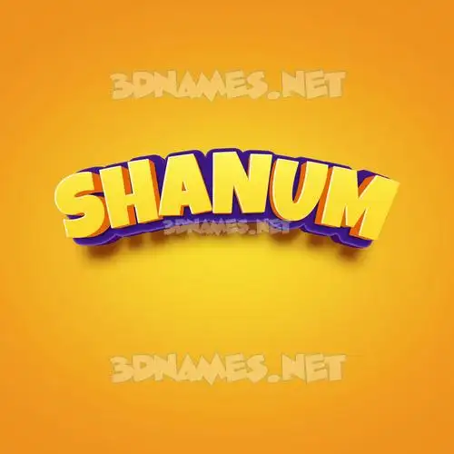 shanum in Orange Toon style - 3D name wallpaper shanum in Orange Toon style - 3D name wallpaper