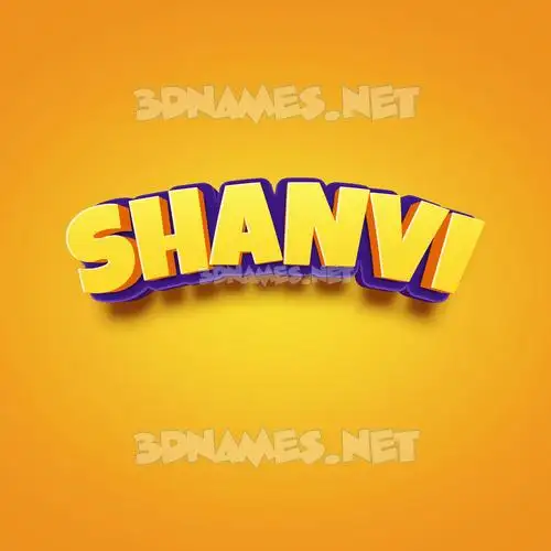 shanvi in Orange Toon style - 3D name wallpaper shanvi in Orange Toon style - 3D name wallpaper
