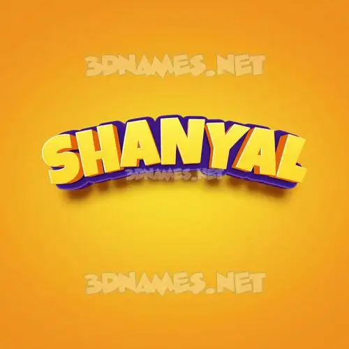 shanyal in Orange Toon style - 3D name wallpaper shanyal in Orange Toon style - 3D name wallpaper