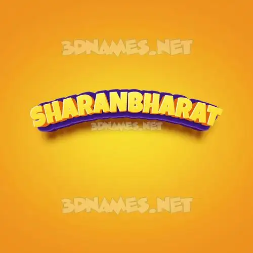sharanbharat in Orange Toon style - 3D name wallpaper sharanbharat in Orange Toon style - 3D name wallpaper