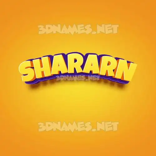 shararn in Orange Toon style - 3D name wallpaper shararn in Orange Toon style - 3D name wallpaper