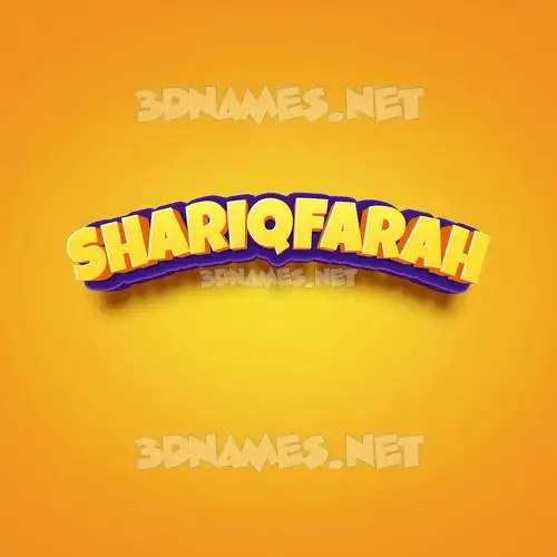 shariqfarah in Orange Toon style - 3D name wallpaper shariqfarah in Orange Toon style - 3D name wallpaper