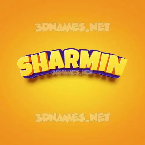 sharmin in Orange Toon style - 3D name wallpaper sharmin in Orange Toon style - 3D name wallpaper