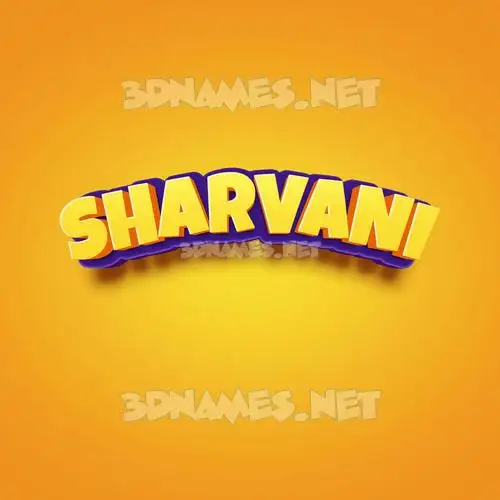 sharvani in Orange Toon style - 3D name wallpaper sharvani in Orange Toon style - 3D name wallpaper