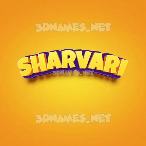 sharvari in Orange Toon style - 3D name wallpaper sharvari in Orange Toon style - 3D name wallpaper