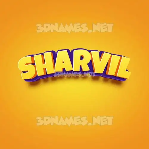 sharvil in Orange Toon style - 3D name wallpaper sharvil in Orange Toon style - 3D name wallpaper
