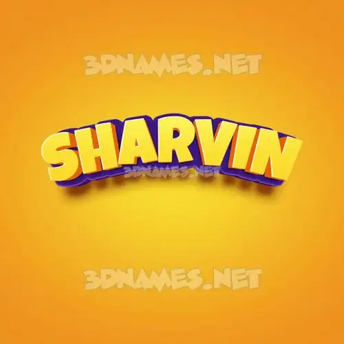 sharvin in Orange Toon style - 3D name wallpaper sharvin in Orange Toon style - 3D name wallpaper